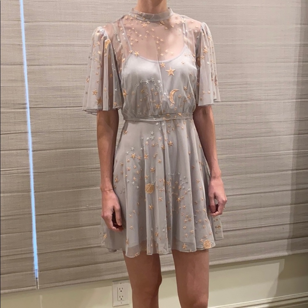 Willow and clay stars and planets mini dress